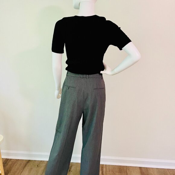 3D Merino Rib Crew Neck Sweater 5/4 Sleeve - Picture 4 of 4